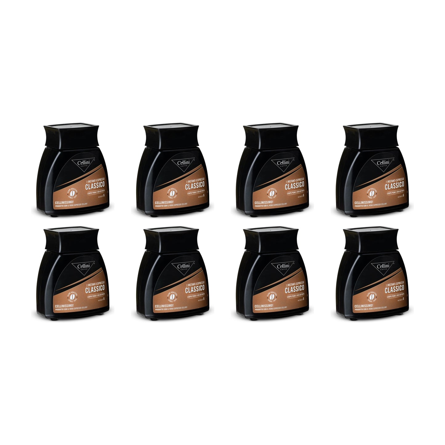Cellini Instant Espresso pikakahvi säästöpakkaus, 8 × 100 g