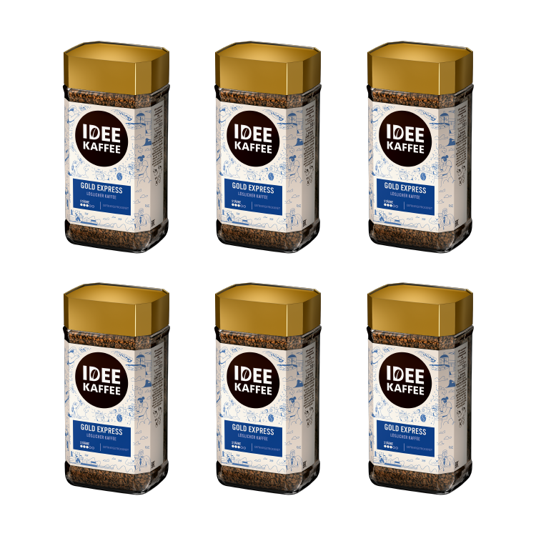 Idee Kaffee Gold pikakahvi - Säästöpakkaus 6x 200g
