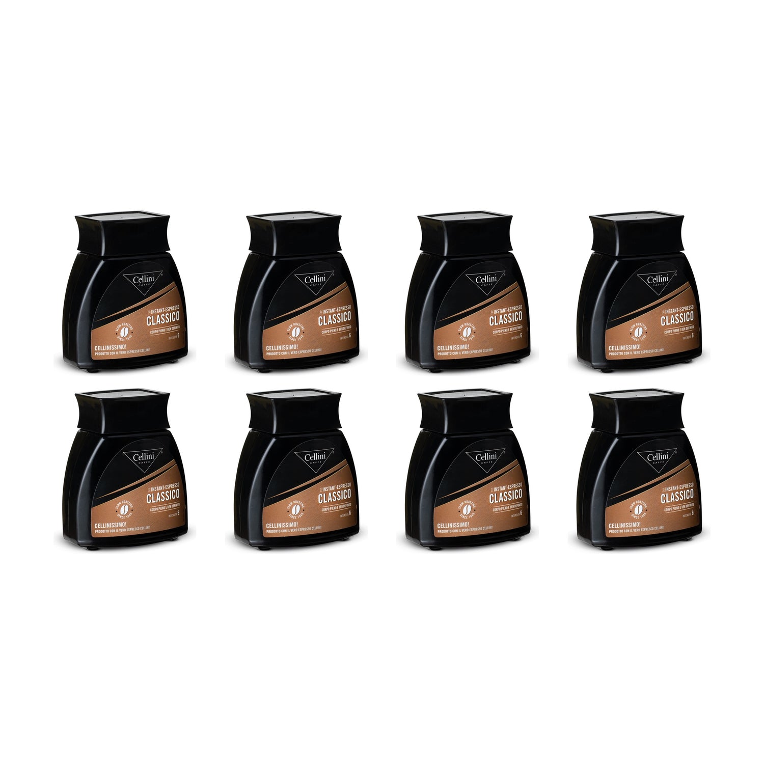 Cellini Instant Espresso pikakahvi säästöpakkaus, 8 × 100 g
